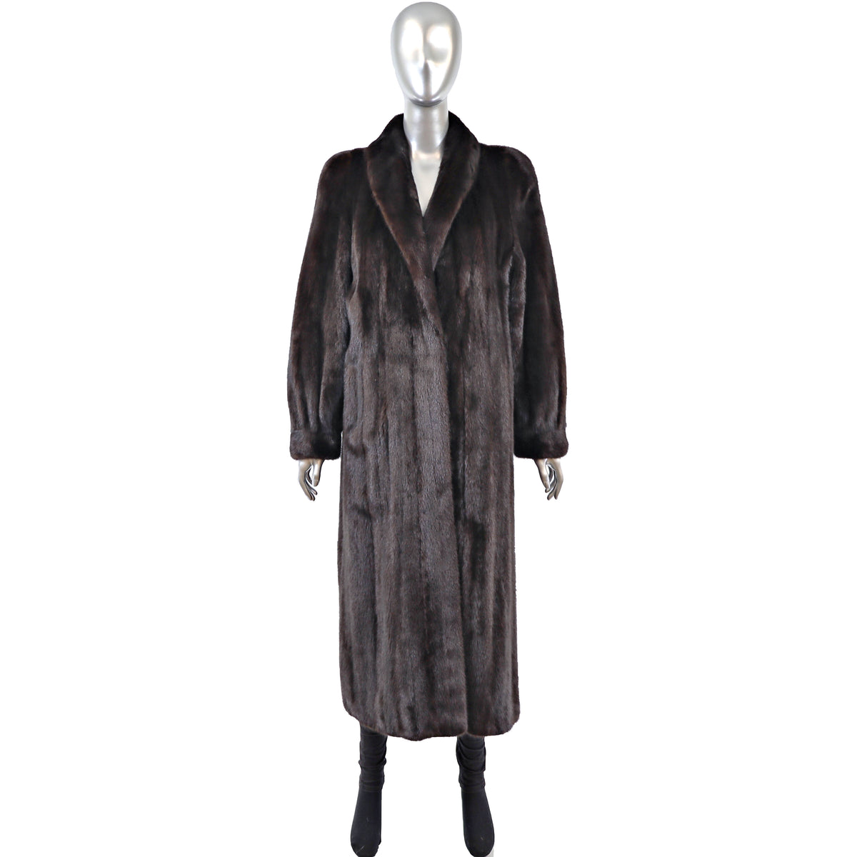 Black Mink Coat- Size L