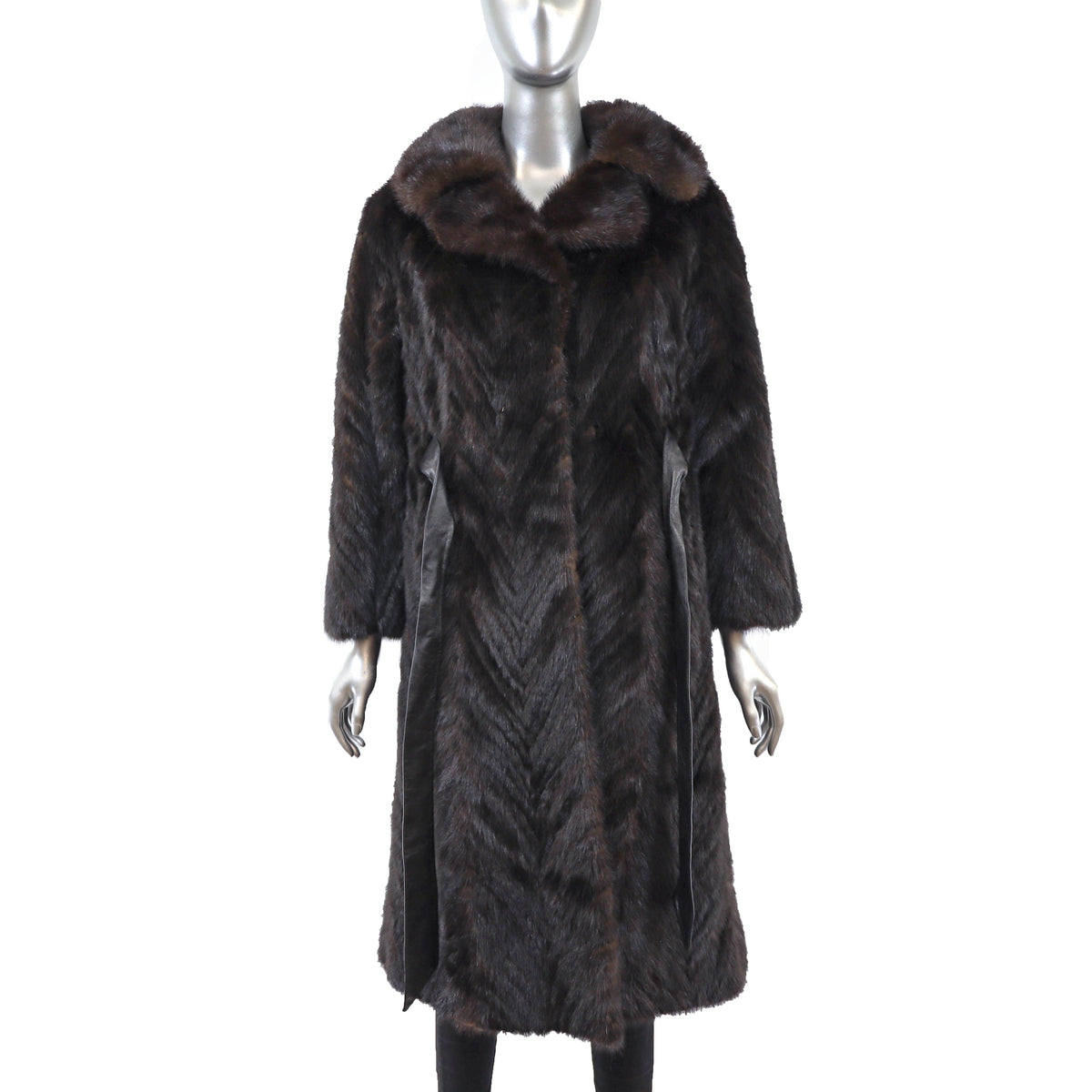 Dark Brown Mink Coat- Size M