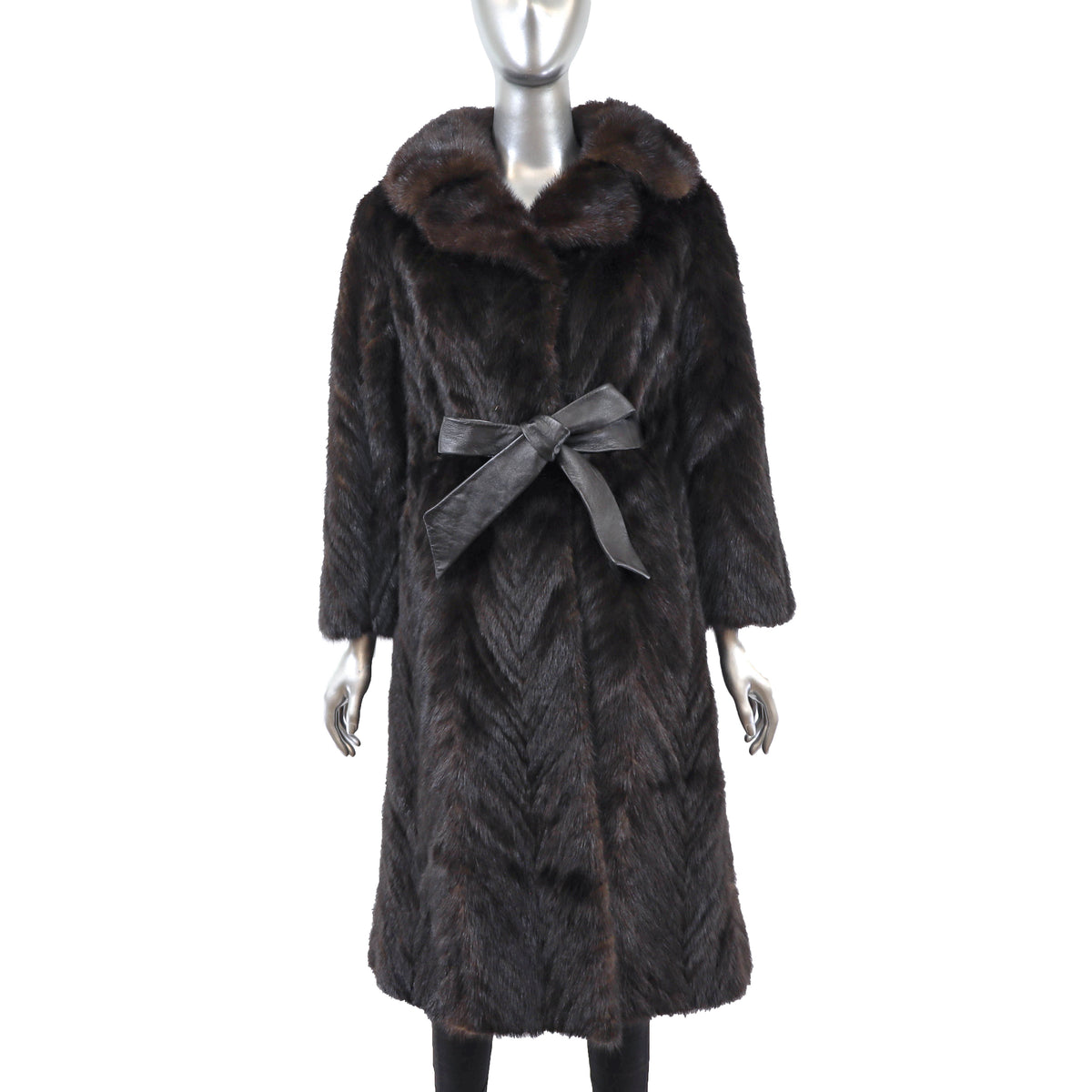 Dark Brown Mink Coat- Size M