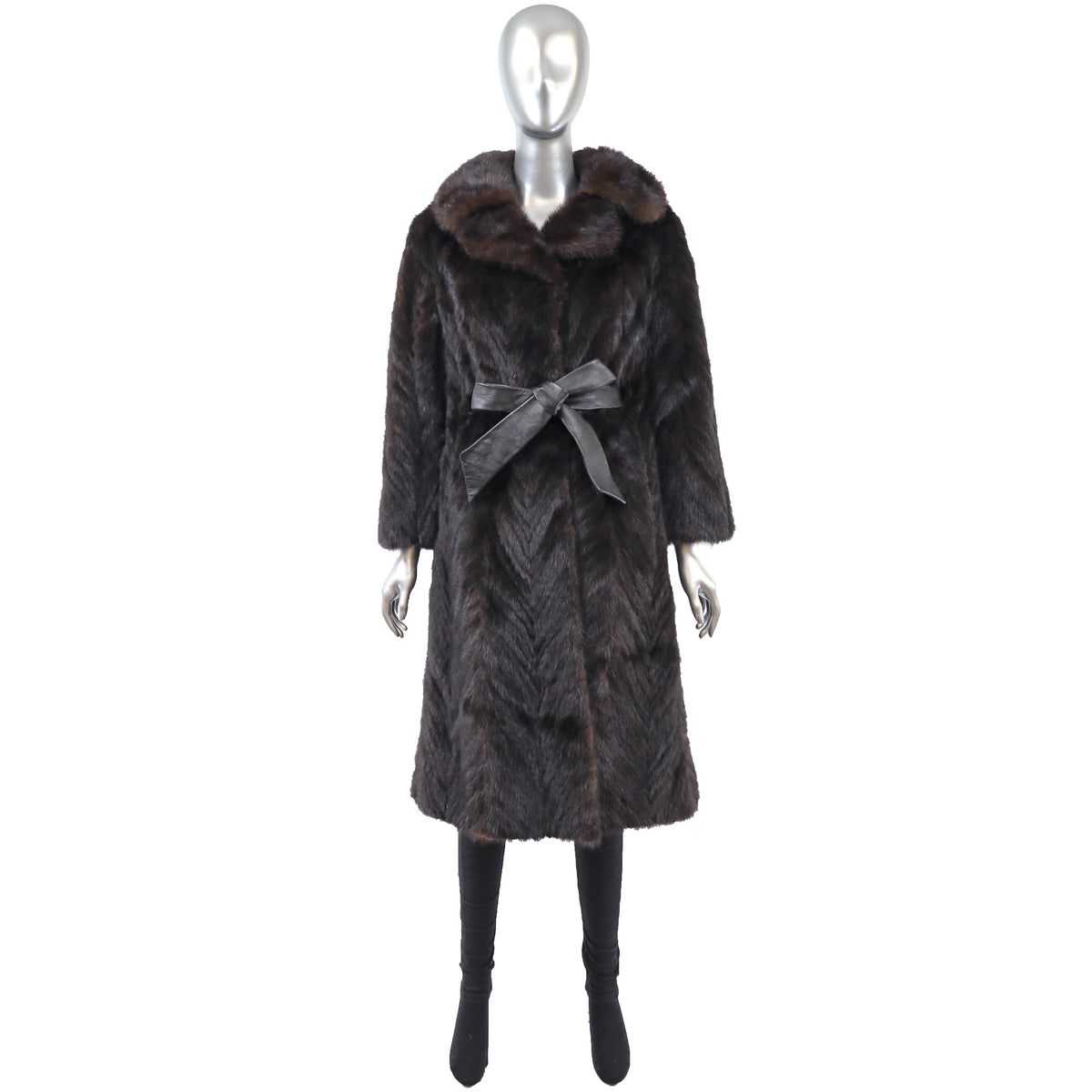Dark Brown Mink Coat- Size M