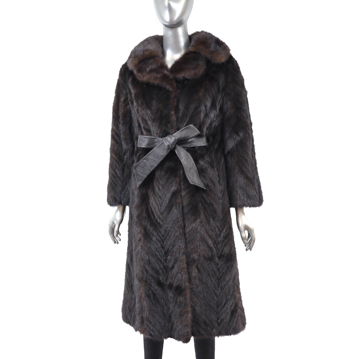 Dark Brown Mink Coat- Size M