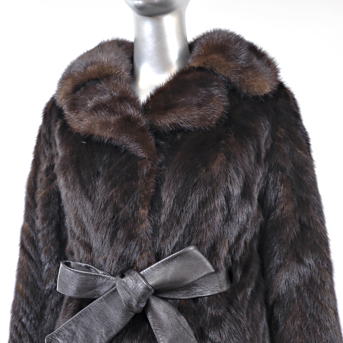Dark Brown Mink Coat- Size M