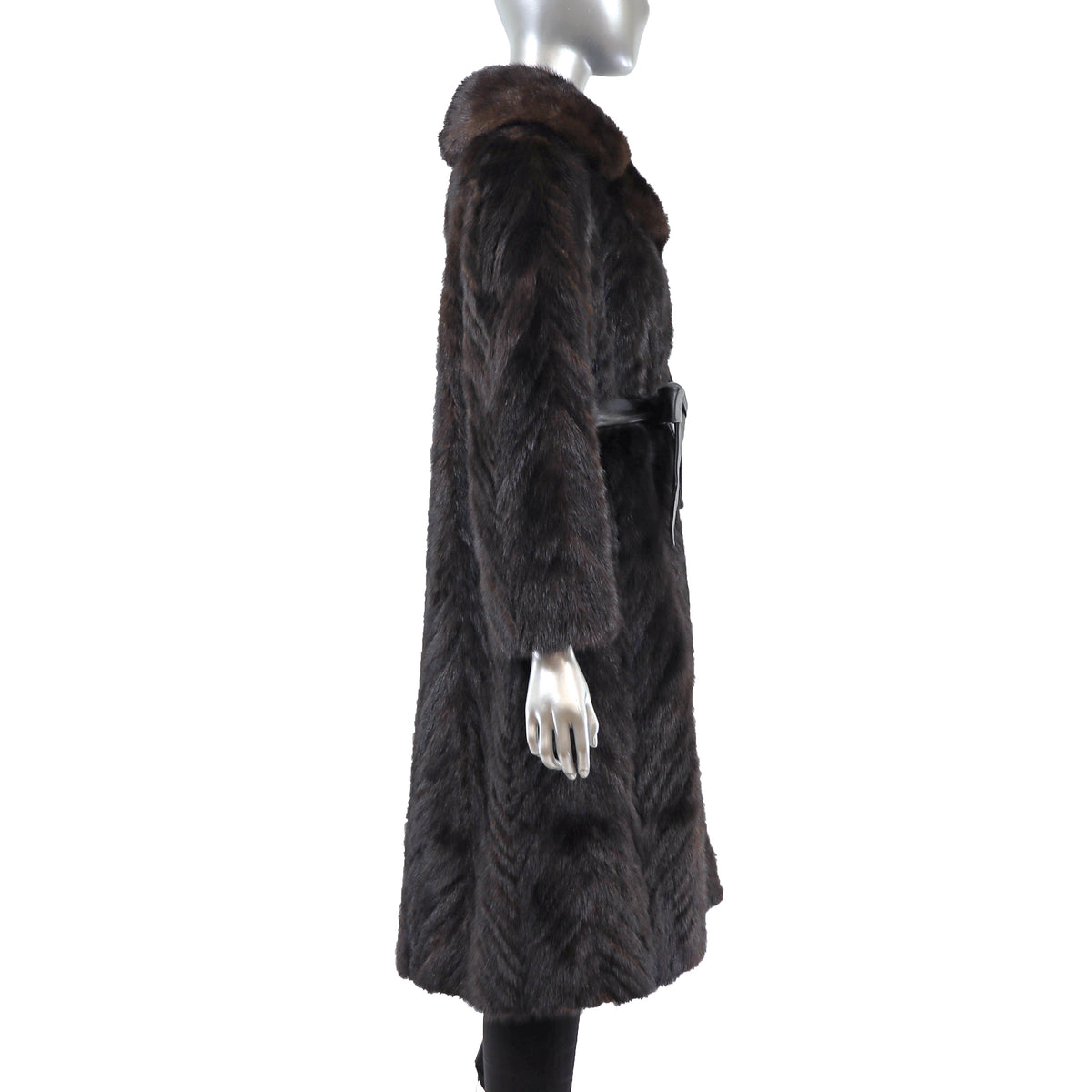 Dark Brown Mink Coat- Size M