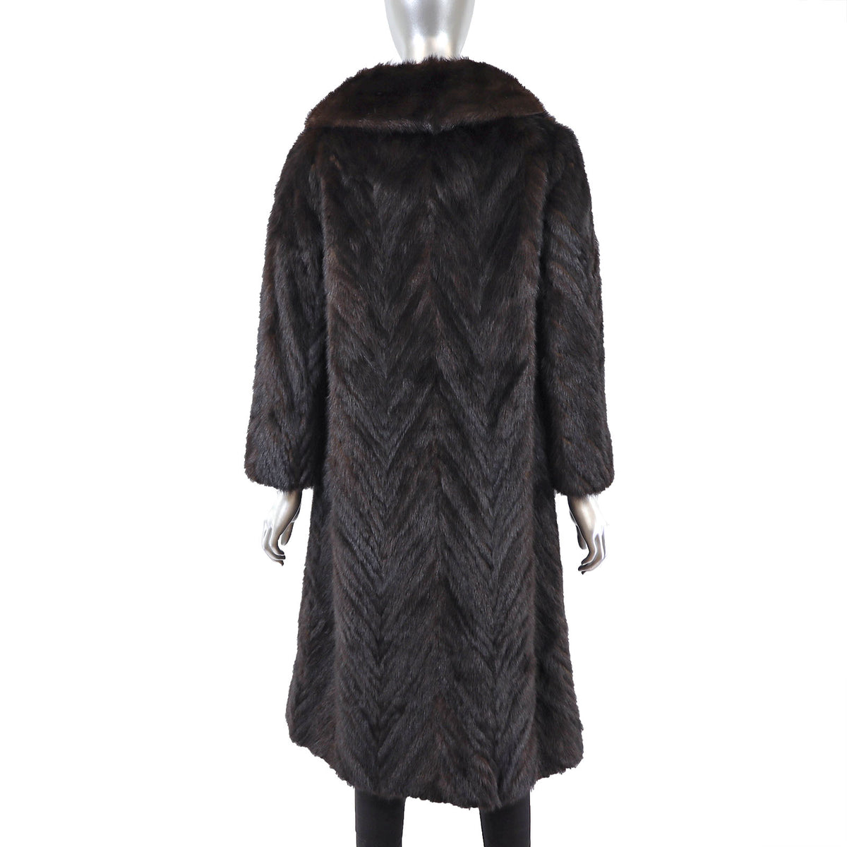 Dark Brown Mink Coat- Size M