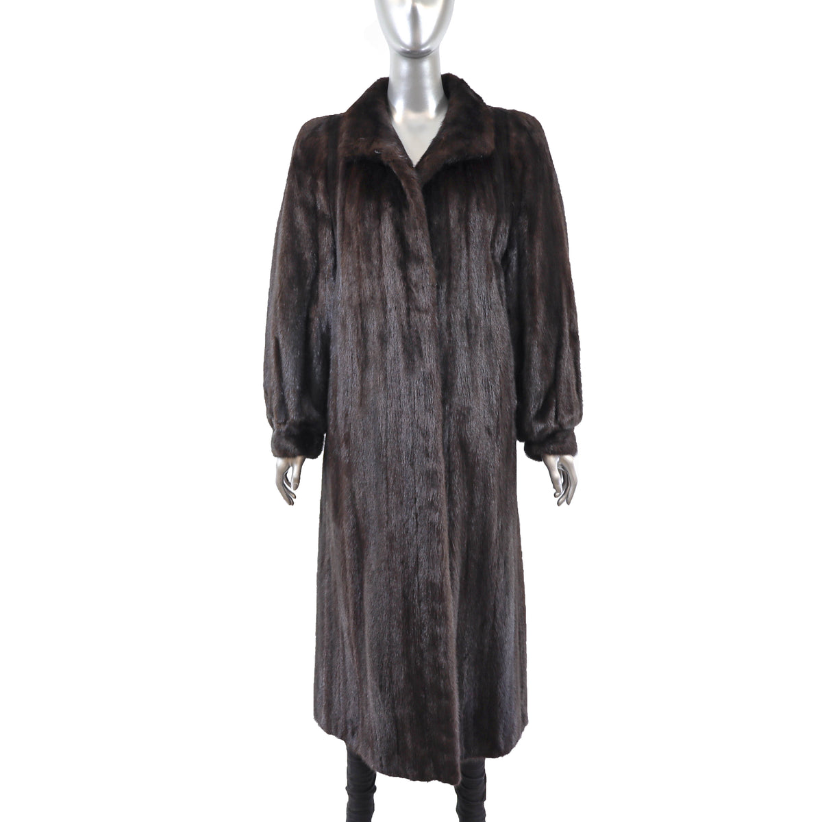 Dark Brown Mink Coat- Size L