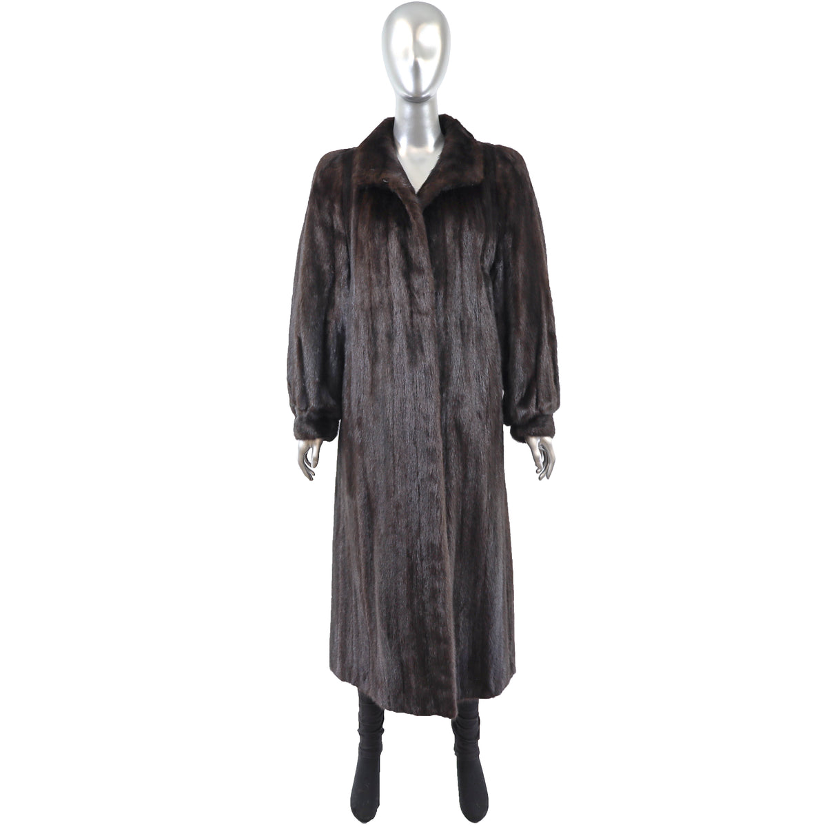 Dark Brown Mink Coat- Size L