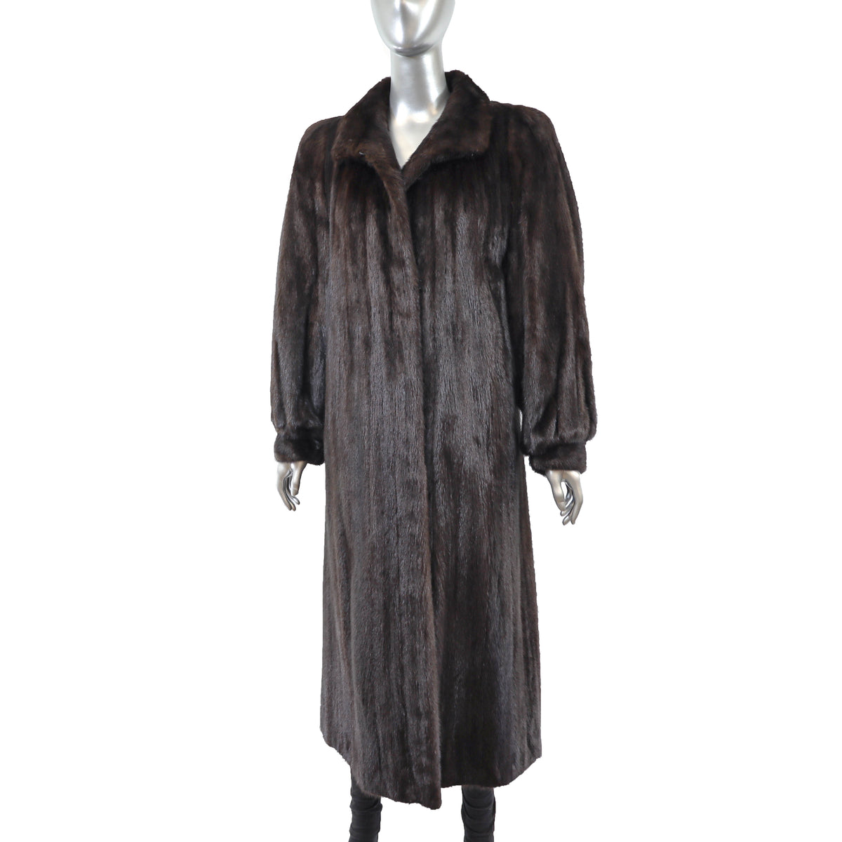 Dark Brown Mink Coat- Size L