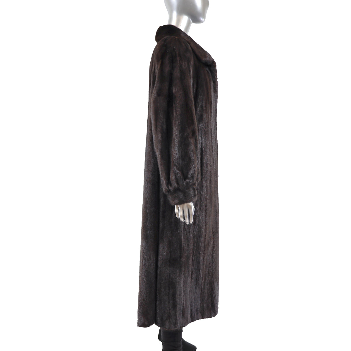 Dark Brown Mink Coat- Size L