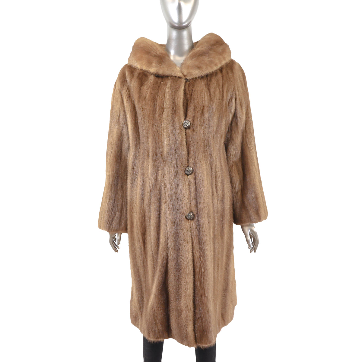 Light Brown Mink Coat- Size M