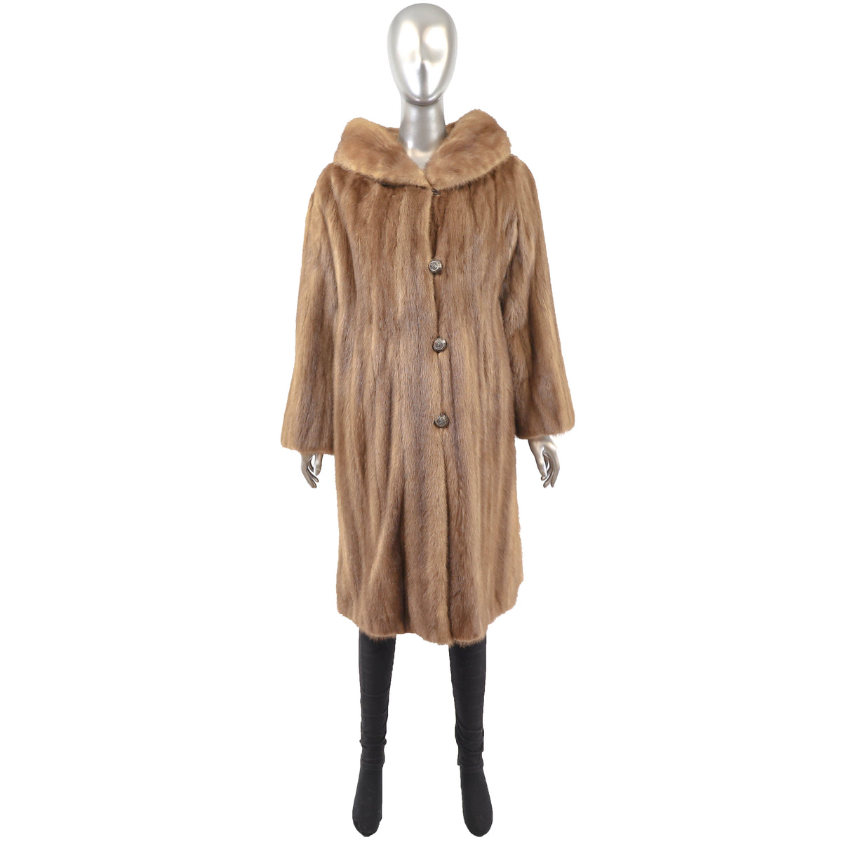 Light Brown Mink Coat- Size M
