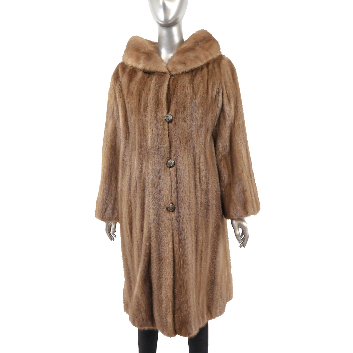Light Brown Mink Coat- Size M
