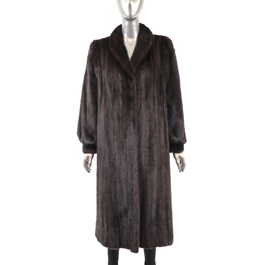 Dark Brown Mink Coat- Size S