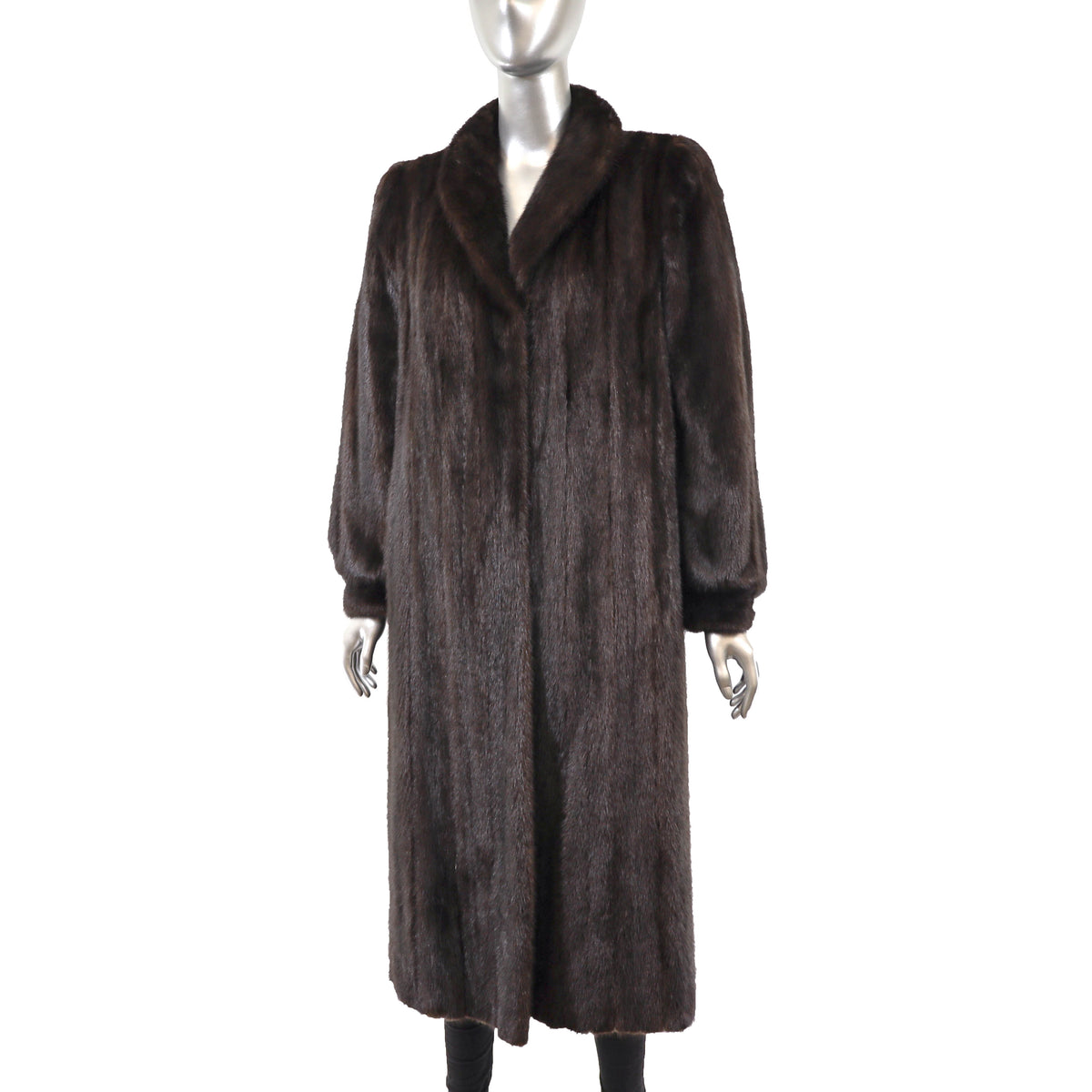 Dark Brown Mink Coat- Size S