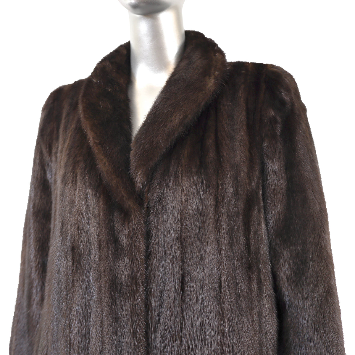 Dark Brown Mink Coat- Size S