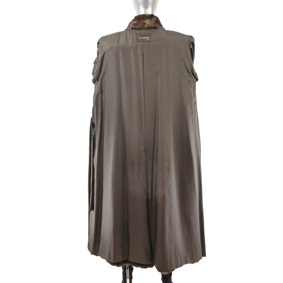 Brown Mink Coat- Size XL