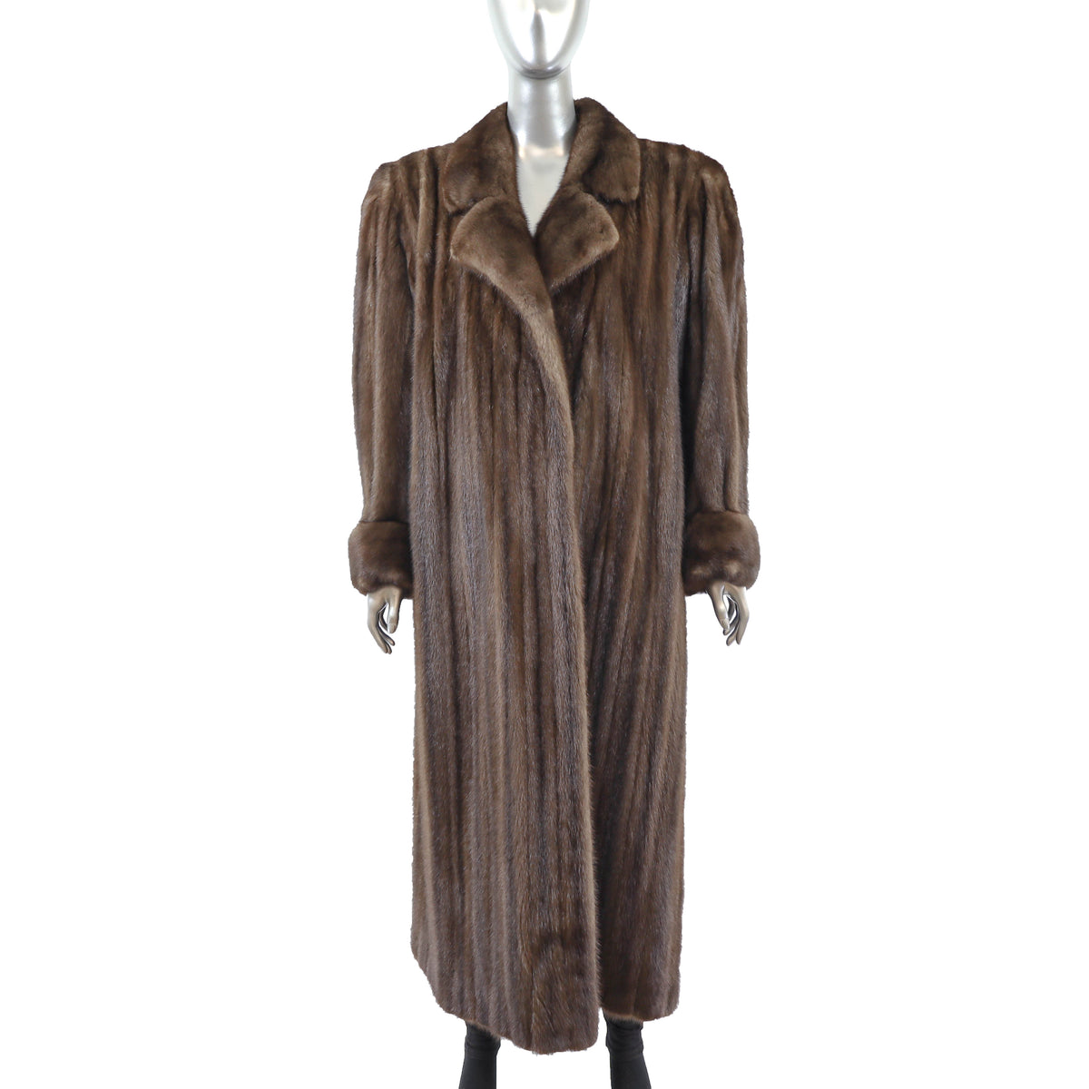 Brown Mink Coat- Size XL