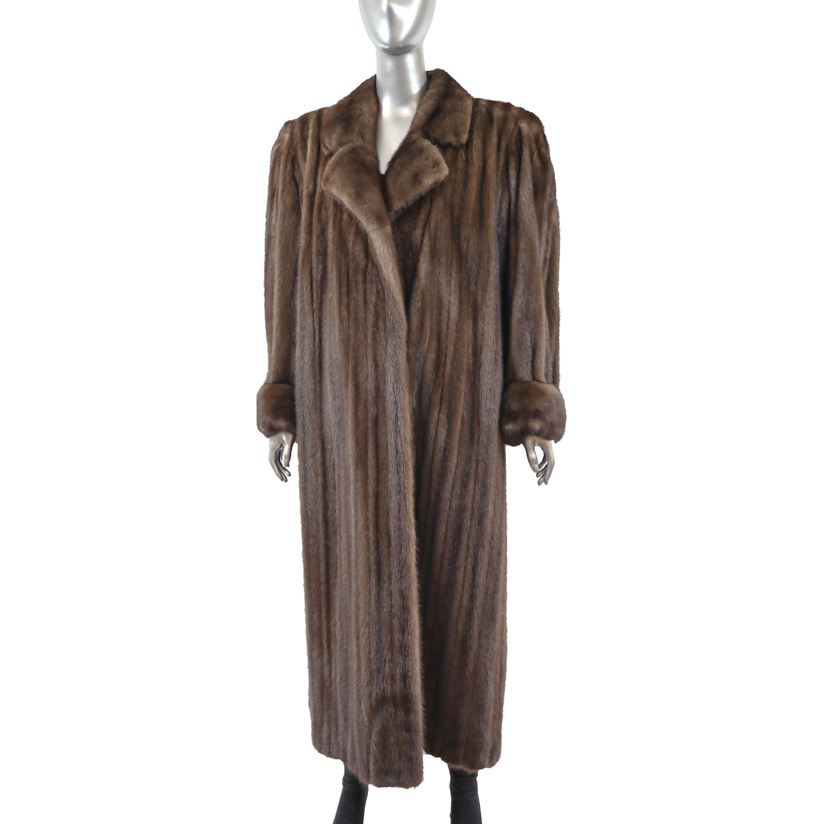 Brown Mink Coat- Size XL