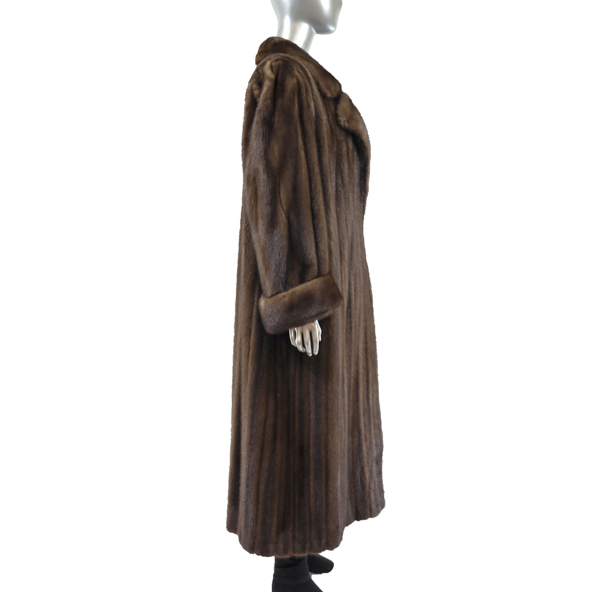 Brown Mink Coat- Size XL