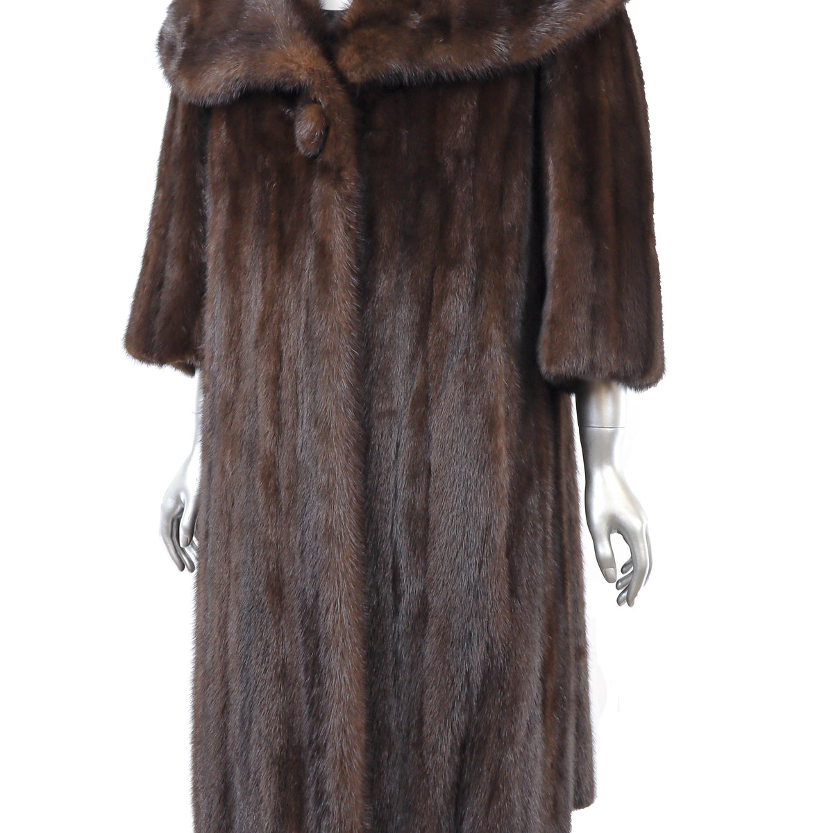 Brown Mink Coat- Size L