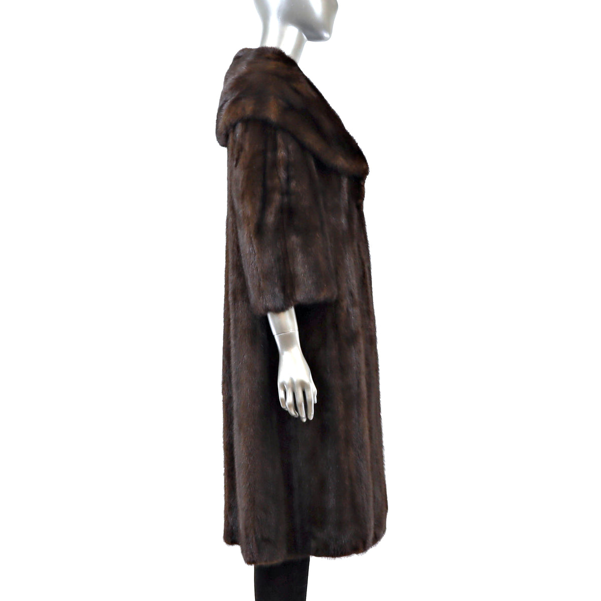 Brown Mink Coat- Size L