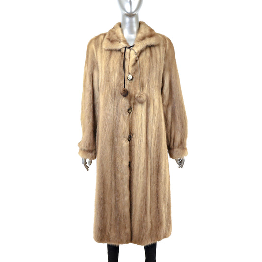 Light Brown Mink Coat- Size S