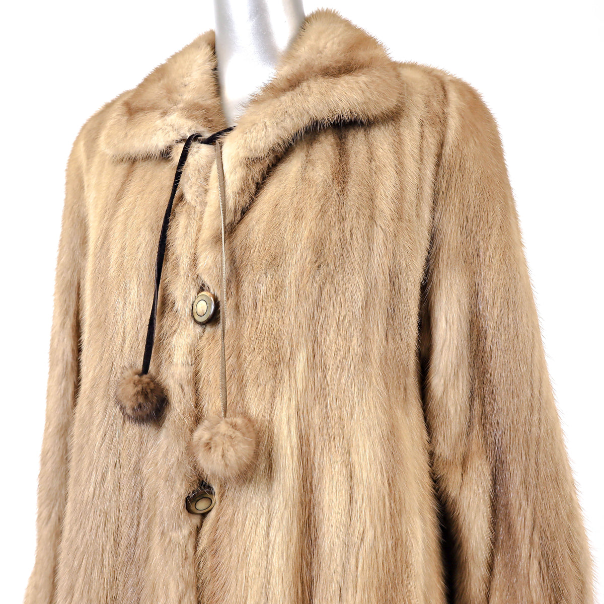 Light Brown Mink Coat- Size S