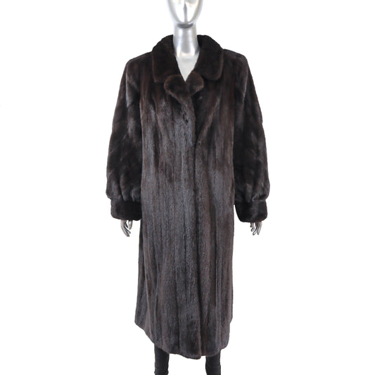 Dark Brown Mink Coat- Size M