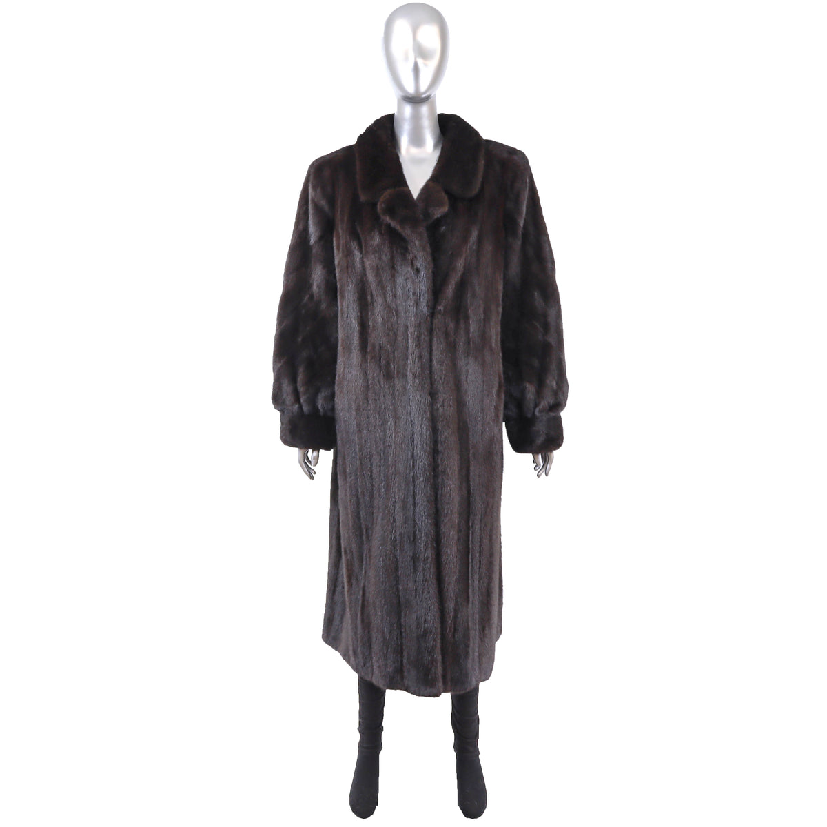 Dark Brown Mink Coat- Size M