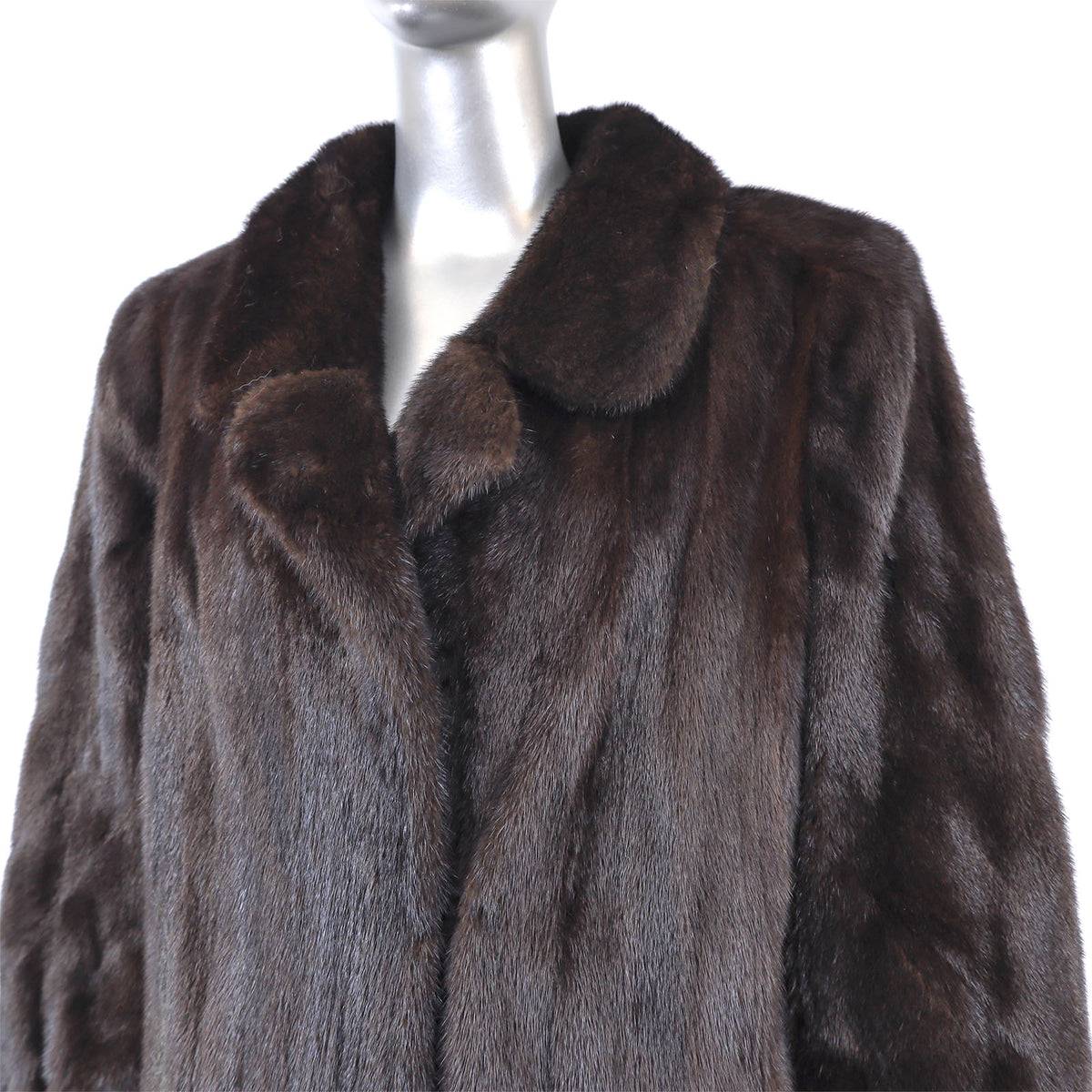 Dark Brown Mink Coat- Size M