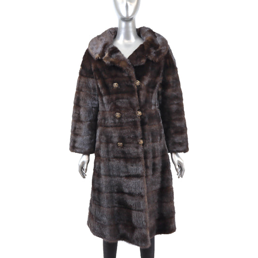 Brown Mink Coat- Size L