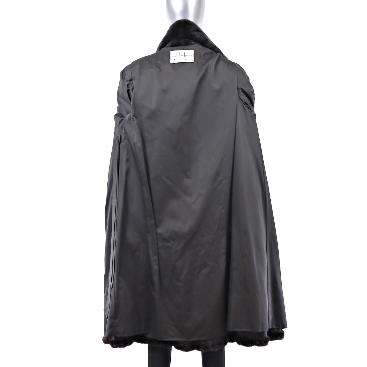 Black Mink Coat- Size S