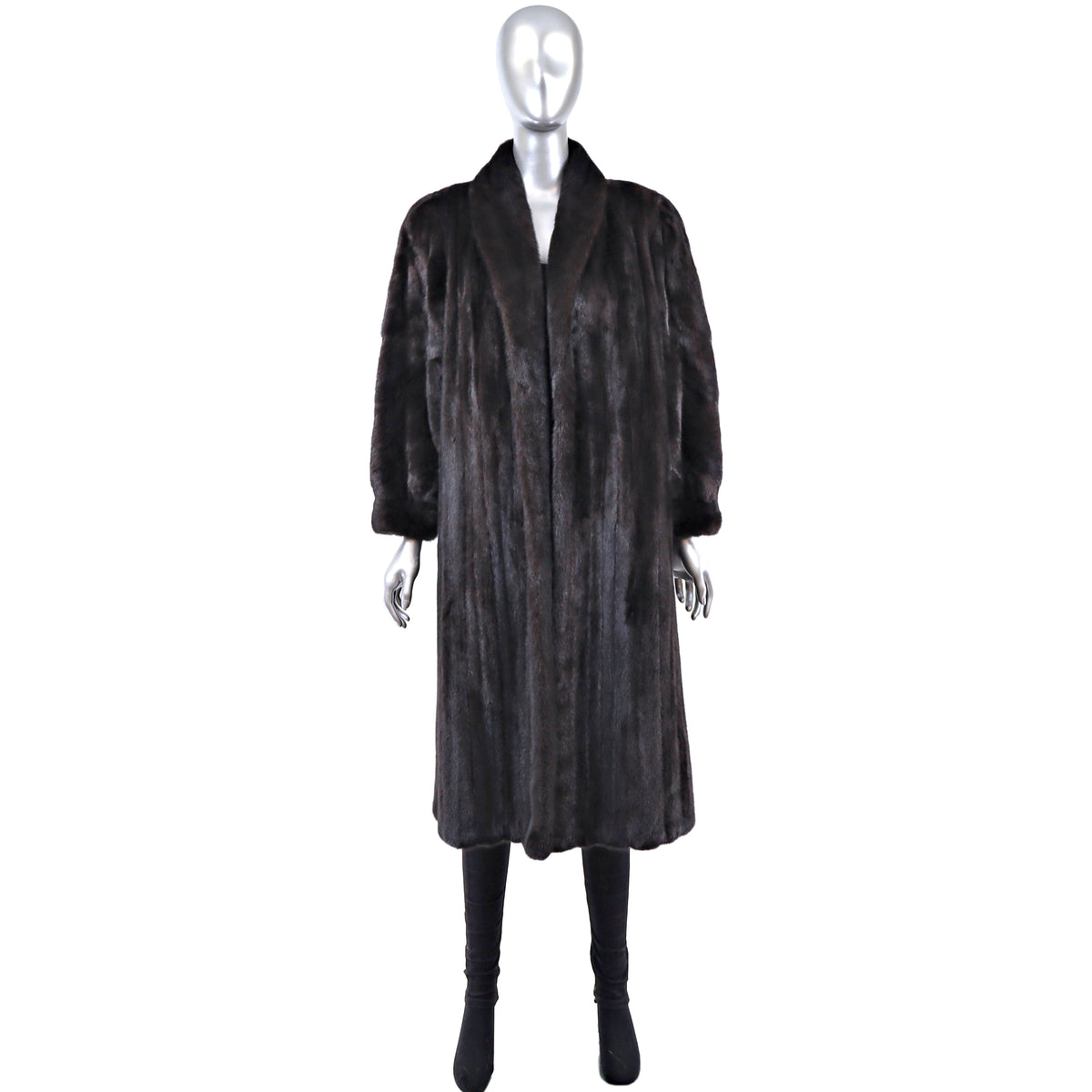 Black Mink Coat- Size S