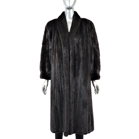 Black Mink Coat- Size S