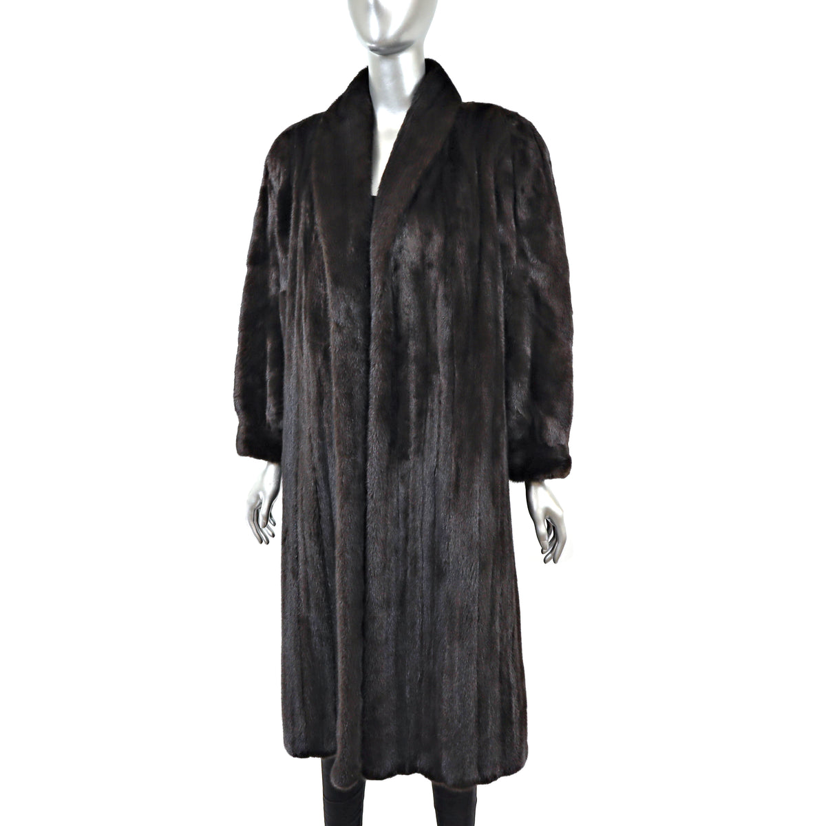 Black Mink Coat- Size S