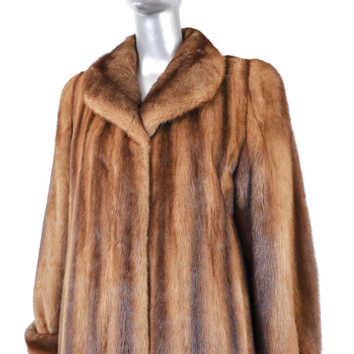 Whiskey Mink Coat- Size L