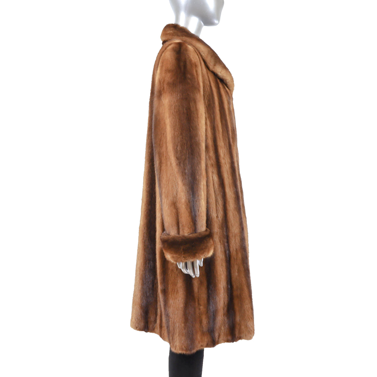 Whiskey Mink Coat- Size L