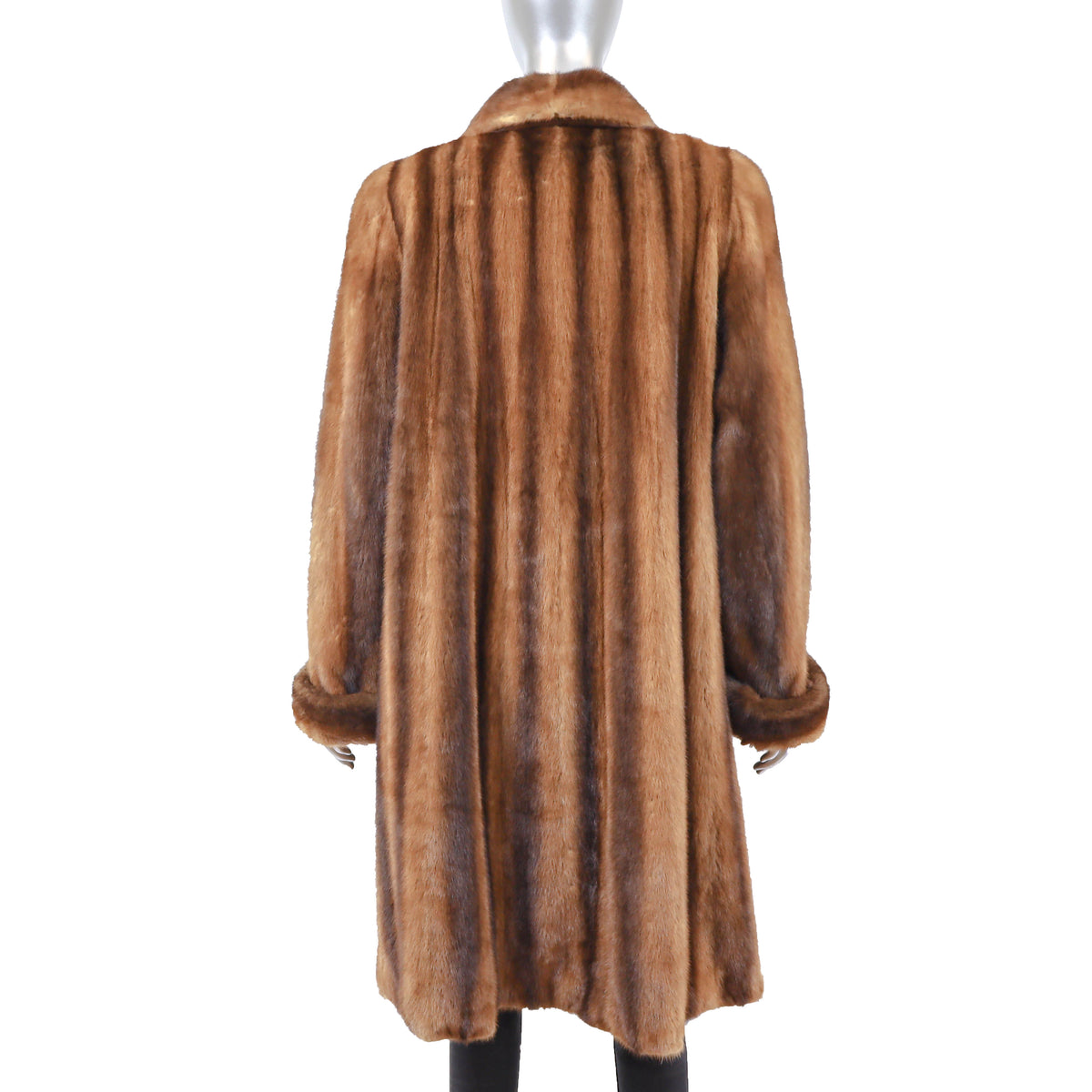 Whiskey Mink Coat- Size L