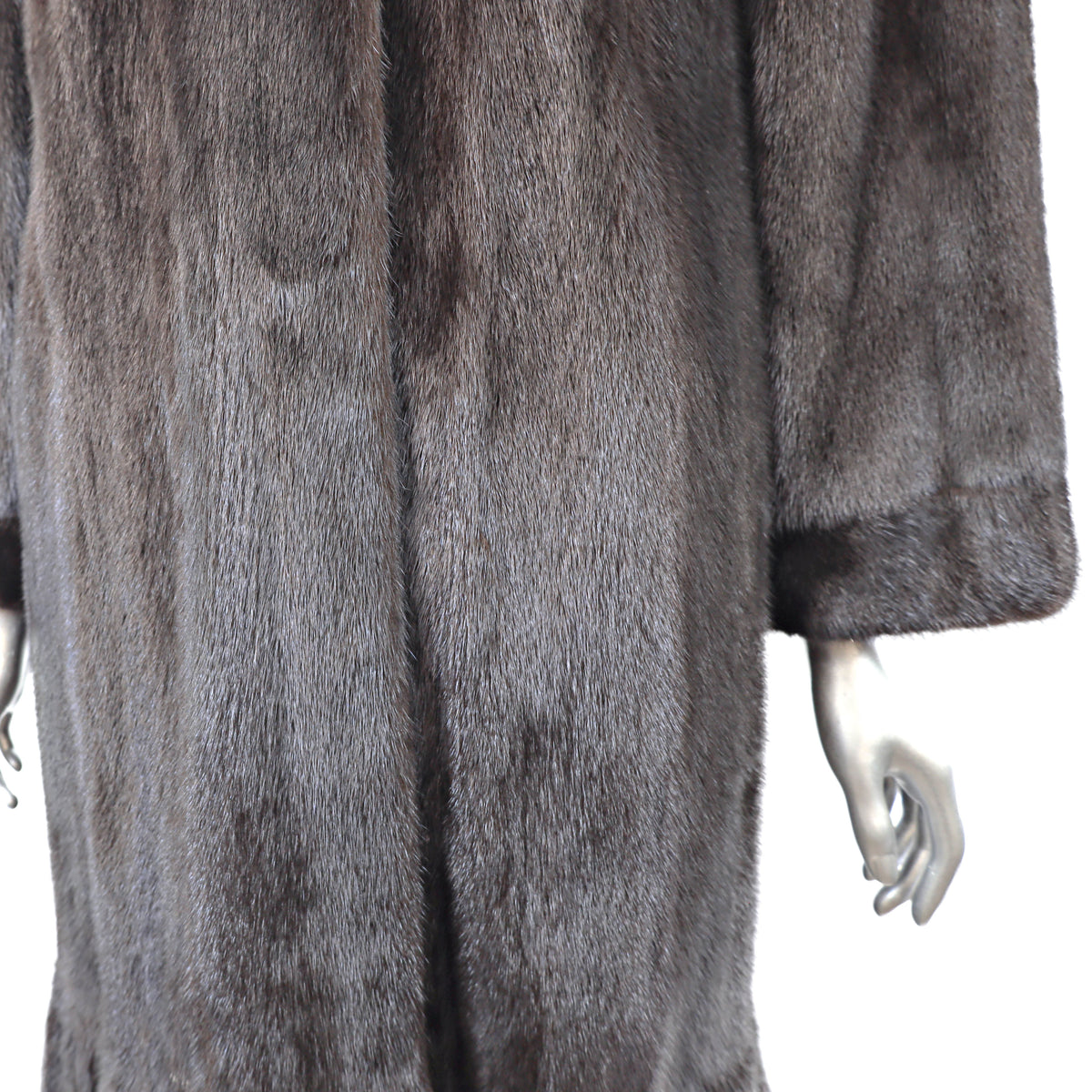 Saga Mink Black Coat- Size S