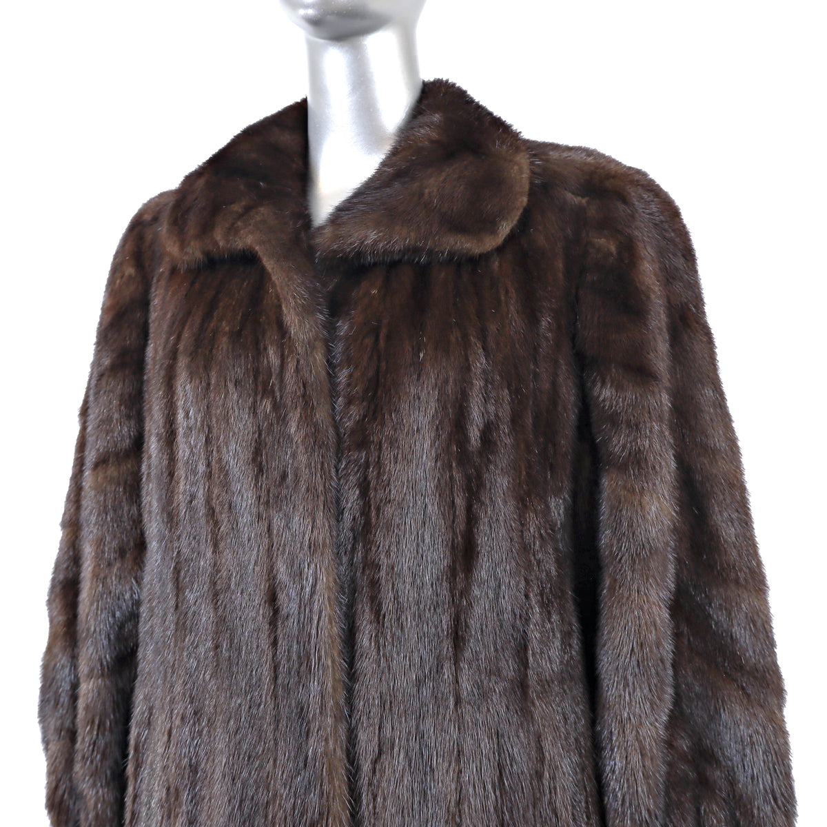 Dark Brown Mink Coat- Size M