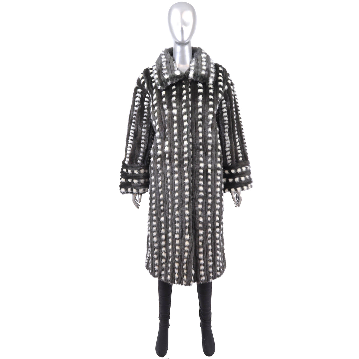 Dark Olive Mink Coat- Size XL