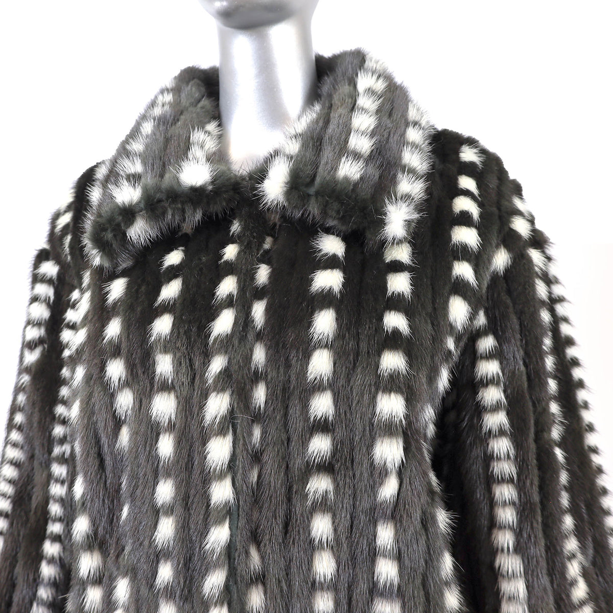 Dark Olive Mink Coat- Size XL