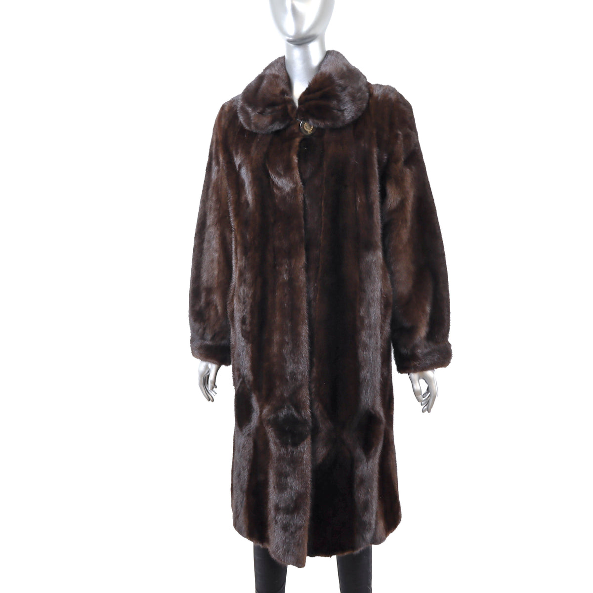 Brown Mink Coat- Size L