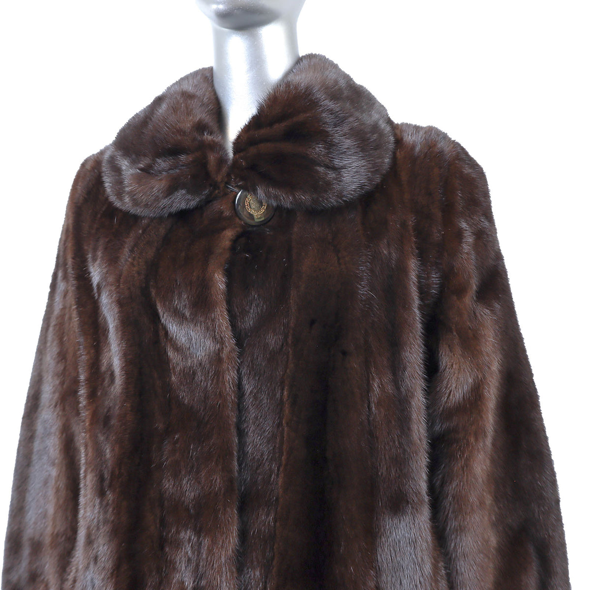Brown Mink Coat- Size L