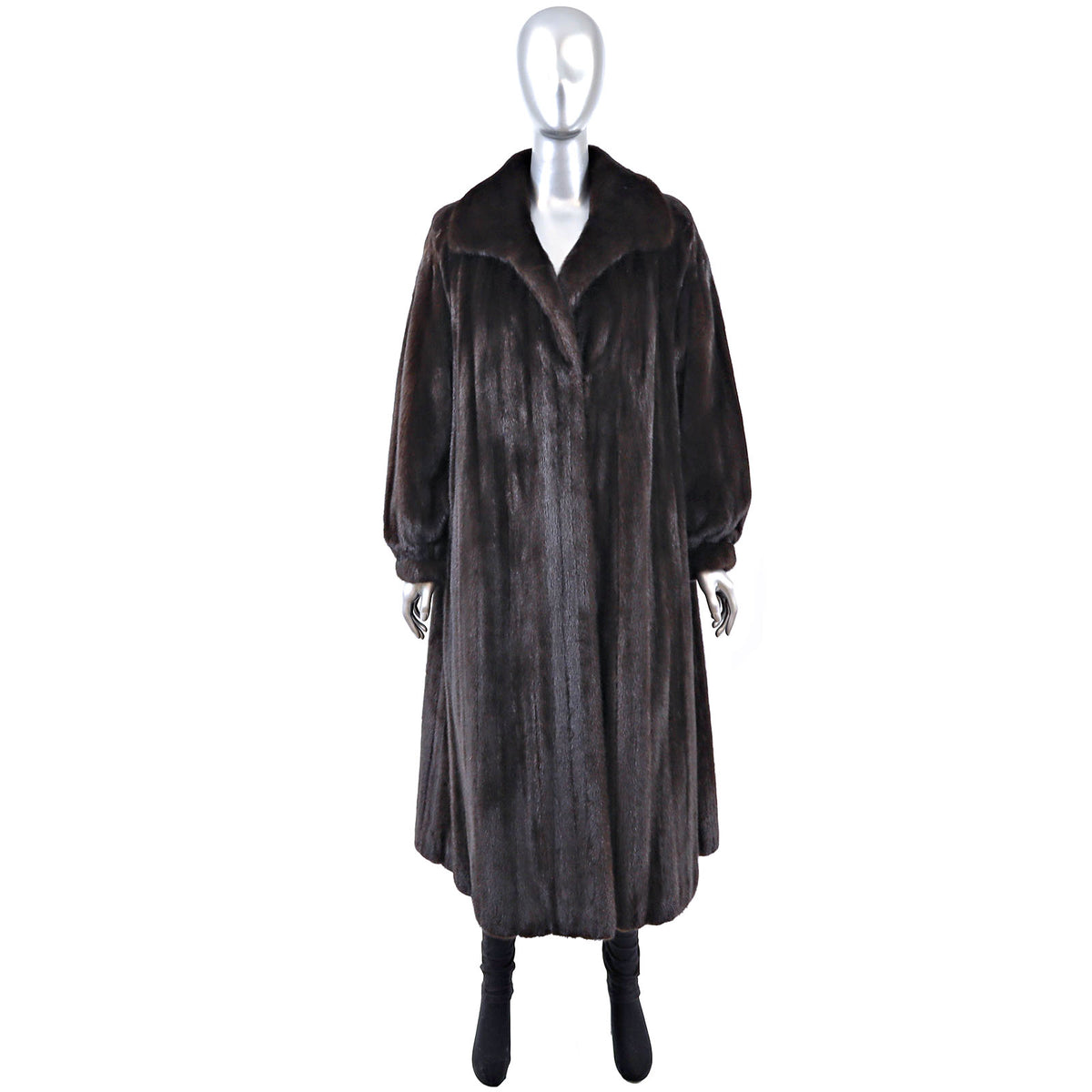Dark Brown Mink Coat- Size L