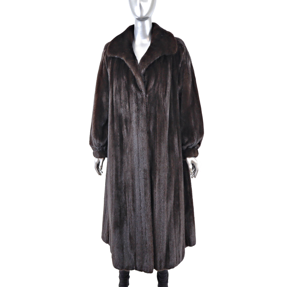 Dark Brown Mink Coat- Size L