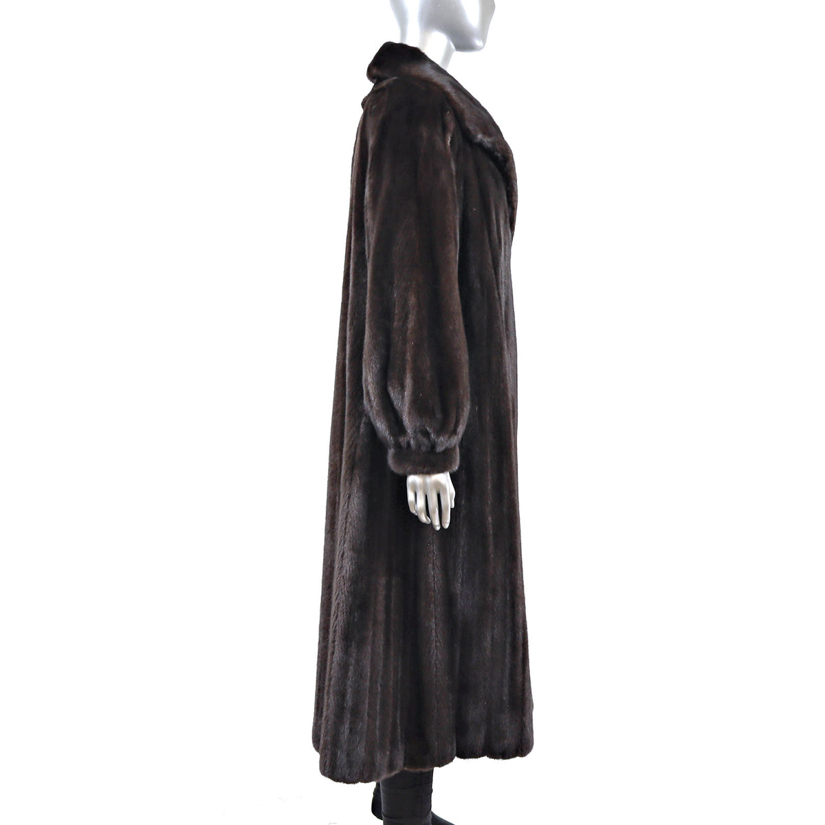 Dark Brown Mink Coat- Size L