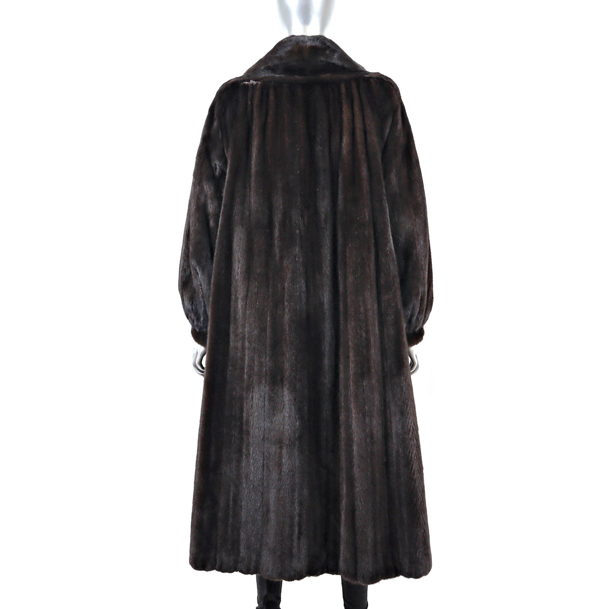 Dark Brown Mink Coat- Size L