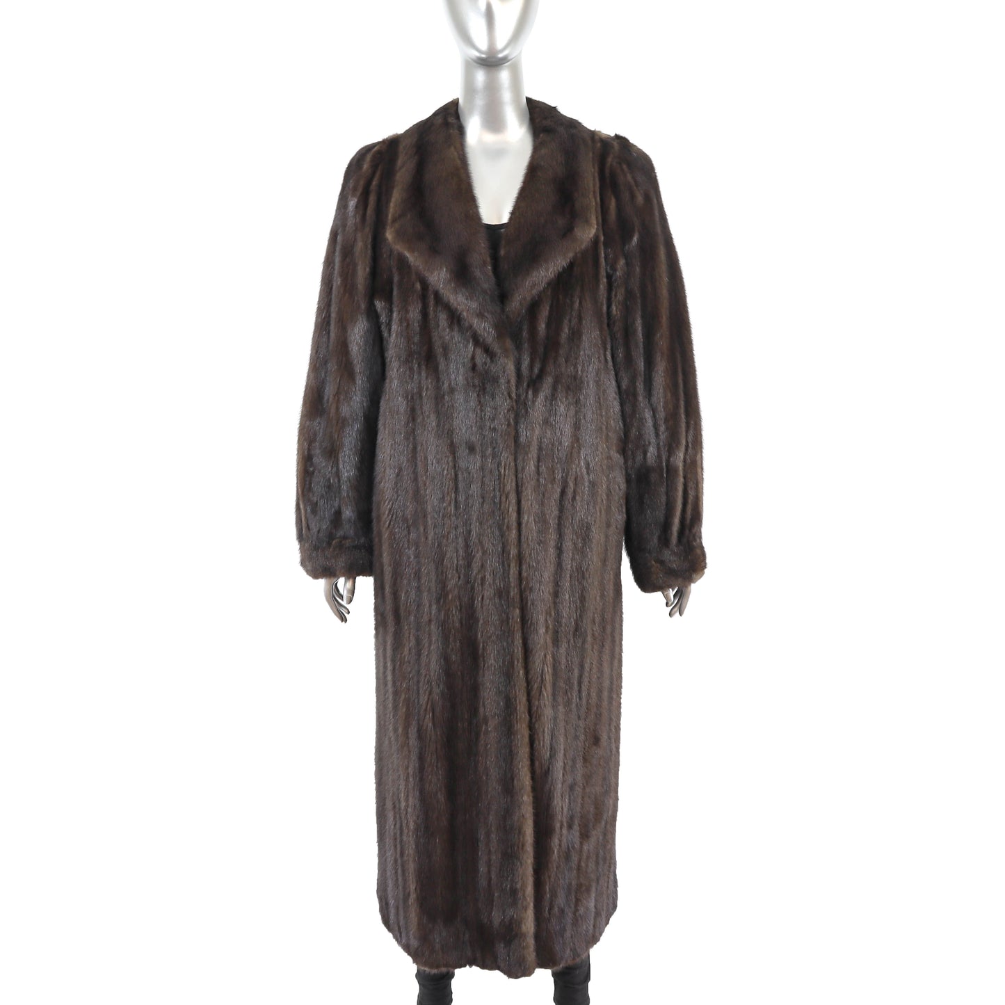 Dark Brown Mink Coat- Size L