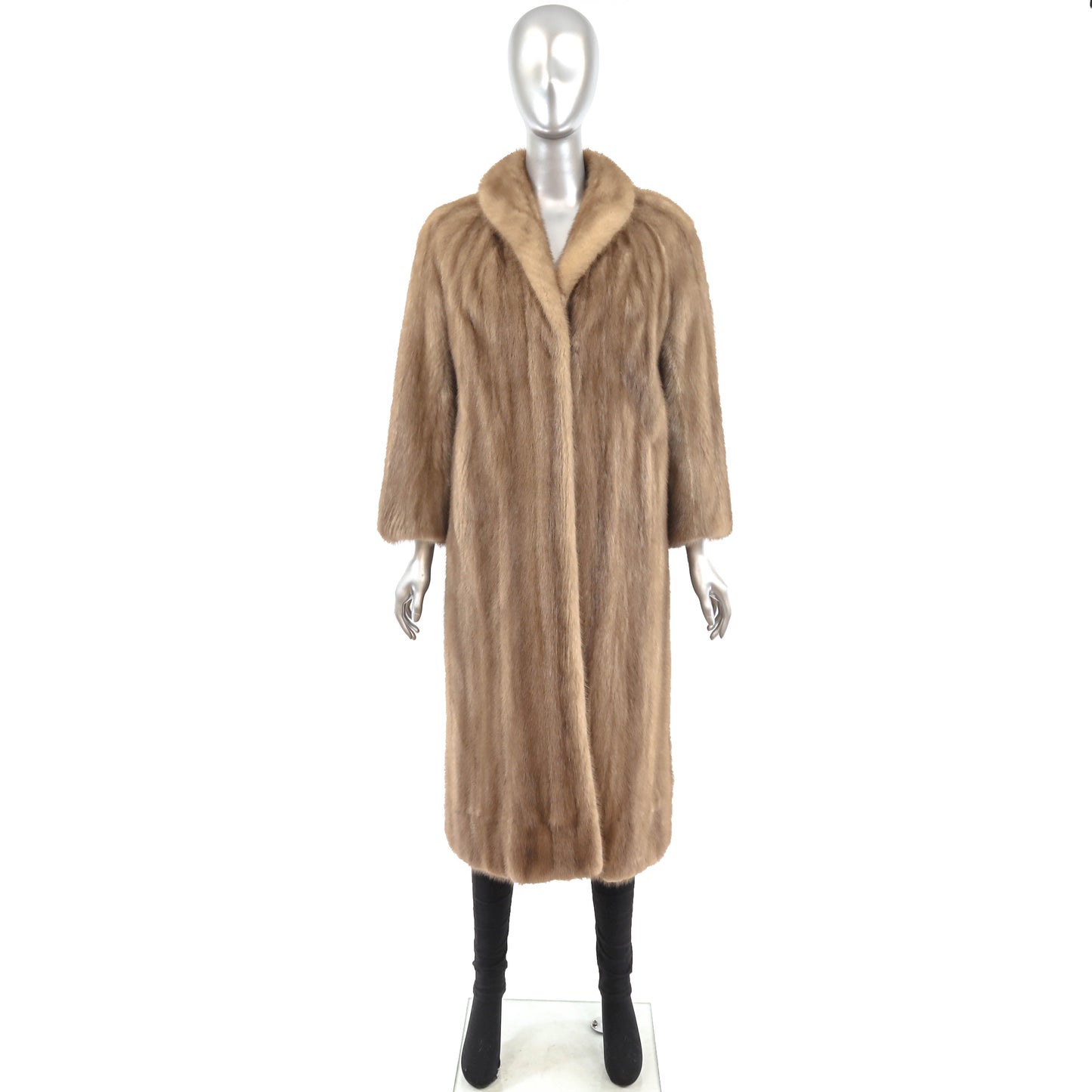 Light Brown Mink Coat- Size M