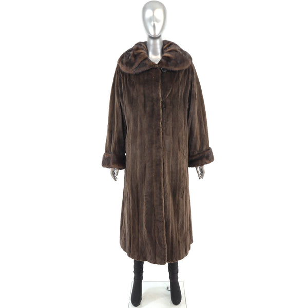 Pierre Balmain/ Saks-Fifth Avenue Sheared Mink Coat- Size XXL